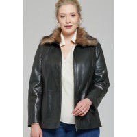 Indiana Faux Fur Women's Leather Jacket