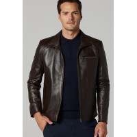 Levi Brown Vintage Men's Leather Jacket