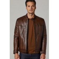 Ford Vintage Brown Leather Jacket