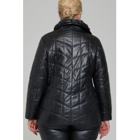Stylish Women's Leather Jacket in Black