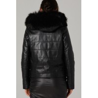 Classy Black Women's Leather Jacket
