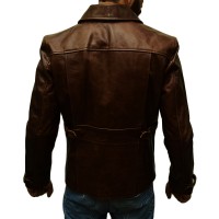 Stylish Brown Slim Body leather Jacket For Man