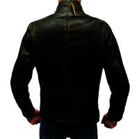 Stylish Black One shaded Fit Body Leather Jacket