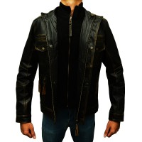 Stylish Black Slim Body Original Leather Jacket
