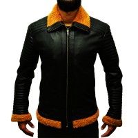 Stylish Black Real Leather Jacket