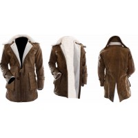 Distressed Shearling Tom Hardy Coat For Sale
