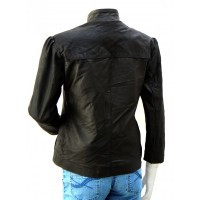 Hollywood Star Classic Black Biker Fashion Halle Berry Leather Jacket For Sale