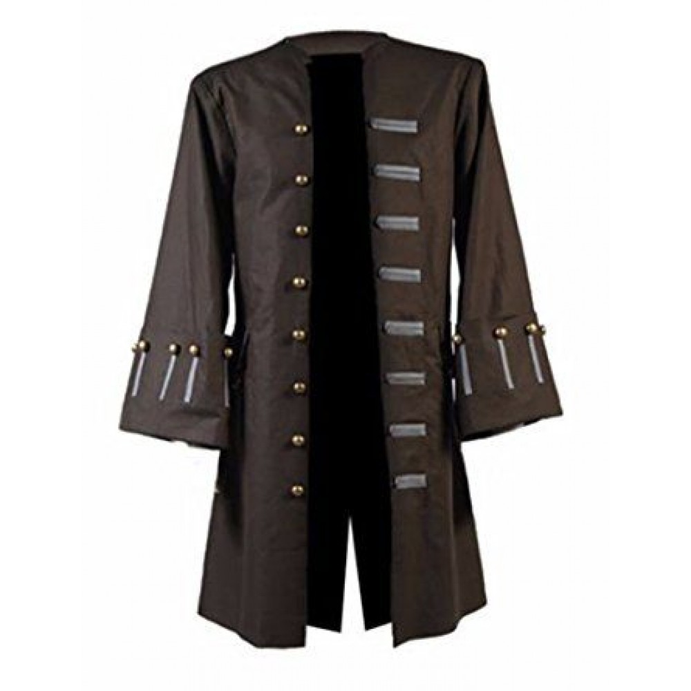 Jack Sparrow Pirates of the caribbean Johnny Depp Cosplay Trench Coat