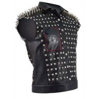 Watch Dogs Vest with metal studs and Hoodie