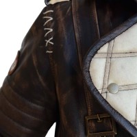 Fall Out Battle Field Elder Maxson Jacket Black Leather Coat