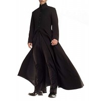 NEO MATRIX KEANU REEVES BLACK TRENCH COSTUME COAT