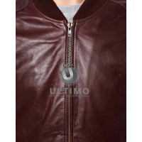 Regular Fit Style Brown Leather Jacket 