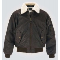 Brown Style Leather Bomber Jacket
