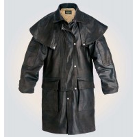 Black Stylish High Quality Genuine Leather Short Coat