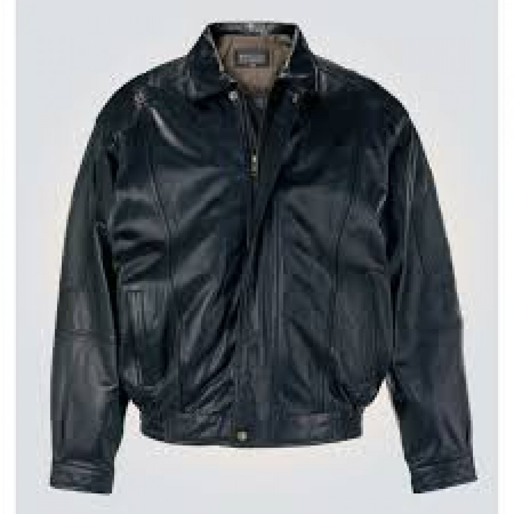Black Bomber Stylish Leather Jacket