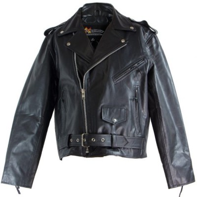 USA Black Stylish Vest Leather Jacket