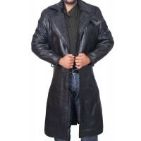 Blade Runner Black Leather Jacket Ryan Gosling Fur Coat