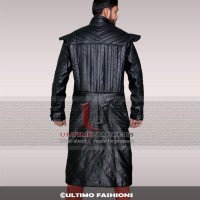 Black Sails S3 Pirate Captain Leather Long Coat for Men