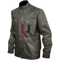 Green Wanted James McAvoy Leather Jacket Wesley Gibson
