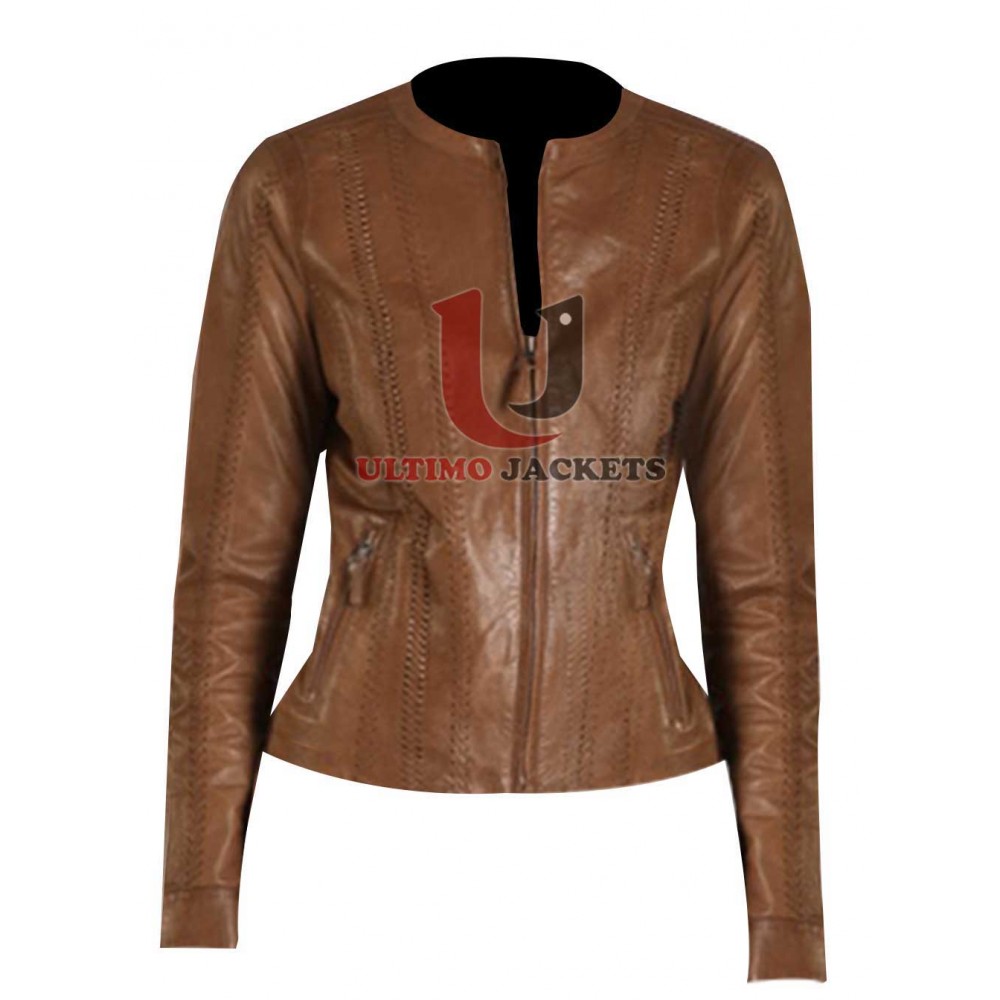 Sasha Alexander Rizzoli & Isles Vintage Leather Jacket