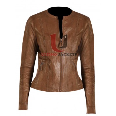 Sasha Alexander Rizzoli & Isles Vintage Leather Jacket