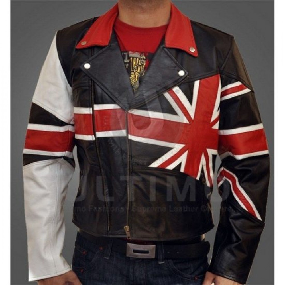 Flag British Leather Jacket