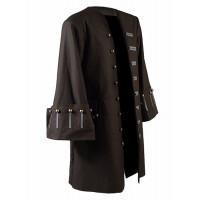 Jack Sparrow Pirates of the caribbean 5 Johnny Depp Cosplay Costume Trench Coat