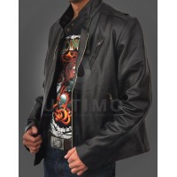 Brown Tony Stark Leather Jacket Ironman