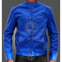 Superman Smallville Blue Faux Leather Jacket