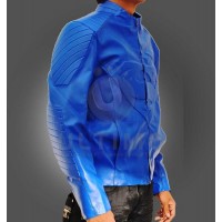 Superman Smallville Blue Faux Leather Jacket