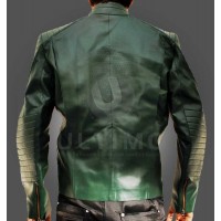 Green Superman Leather Jacket