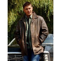 Brown Distressed Dean Winchester Leather Jacket