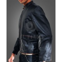 Tron Legacy (GARRETT HEDLUND) Classical Black Leather Jacket