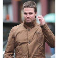 OLIVER QUEEN STEPHEN AMELL'S Brown Jacket