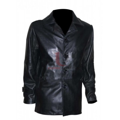 Taken 2 Liam Neeson Bryan Mills Black Leather Jacket For Men