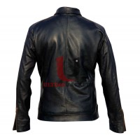 Need For Speed Aaron Paul as Tobey Marshall Black Leather Jacket