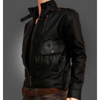 Men Stylish Black Leather Jacket