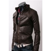 Dark Brown Slim fit Quality Leather Jacket