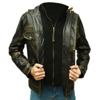 Stylish Black Slim Fit Body Leather Jacket