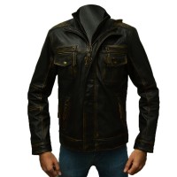 Stylish Black Slim Fit Body Leather Jacket