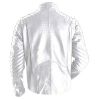 Superman Smallville White Leather Jacket