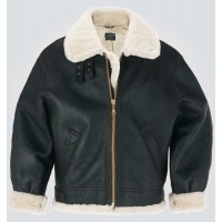 Women's Black B3 Bomber High Quality Genuine Leather Jacket