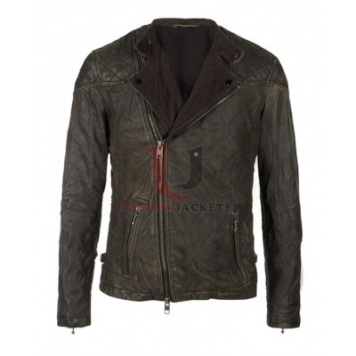 Sebastian Stan Leather Biker Jacket