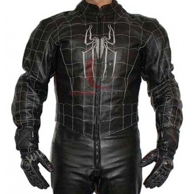 Spider Man 3 Black Leather Jacket