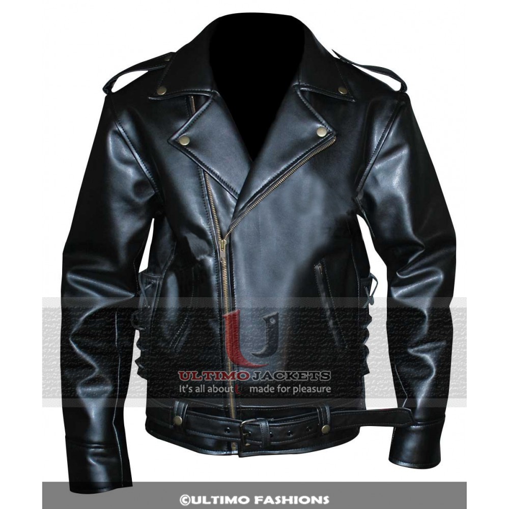 Cry Baby Black Slim Fit Leather Jacket