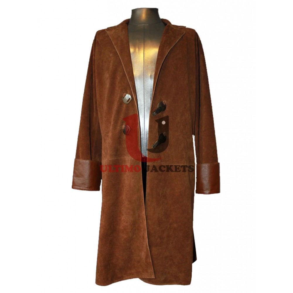 Brown Malcolm Reynolds Serenity Leather Long Coat