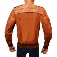 Stylish Brown Leather Jacket for Man 